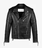 Men Leather Jacket Kay Luxurious Jacket - Black