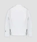 Men Leather Jacket Kay Luxurious Jacket - White