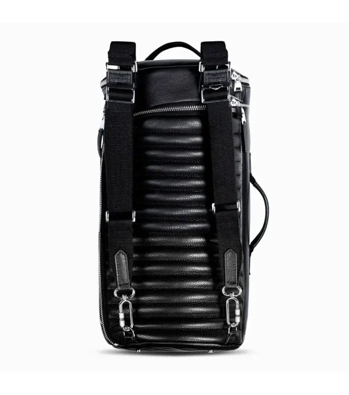 Leather Barrel Bag 2.0 Men & Women - Black