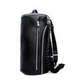 Leather Barrel Bag 2.0 Men & Women - Black