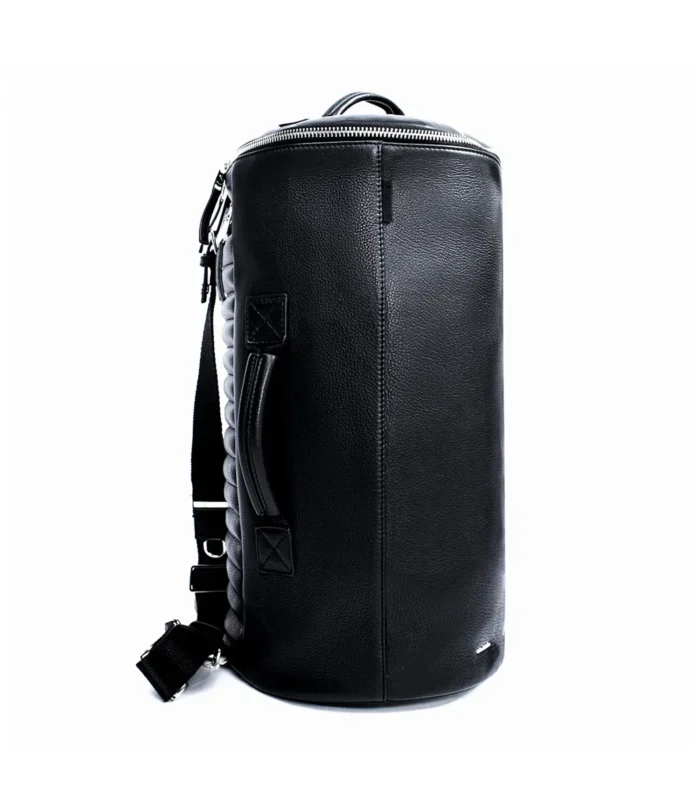 Leather Barrel Bag 2.0 Men & Women - Black