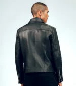 Men Leather Jacket Vintage Style HENDRIX - Black