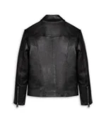 Men Leather Jacket Vintage Style HENDRIX - Black