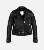 Luxury Leather Jacket Limited Edition Women - Black