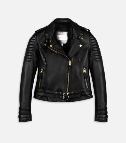 Luxury Leather Jacket Limited Edition Women - Black