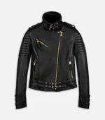 Luxury Leather Jacket Limited Edition Women - Black