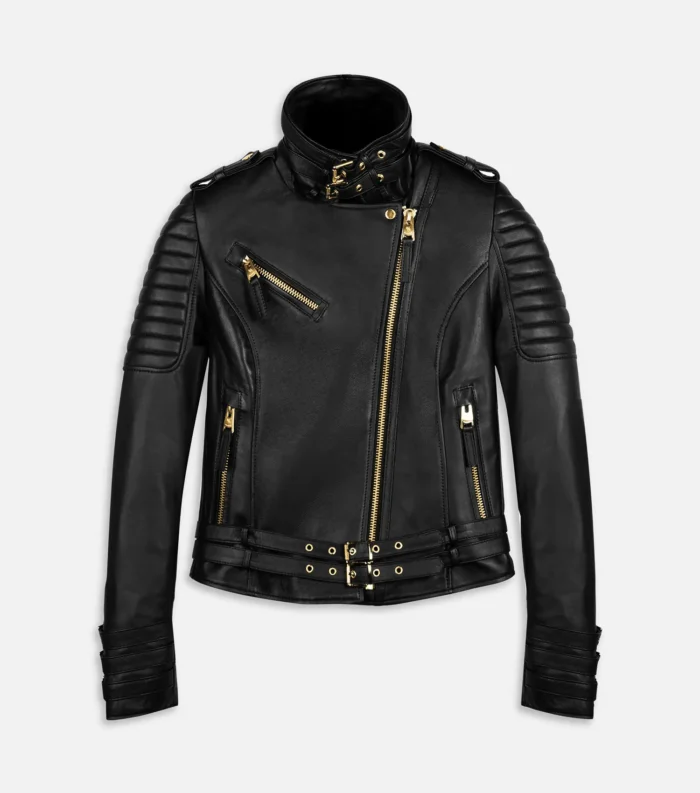 Luxury Leather Jacket Limited Edition Women - Black