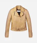 Luxury Leather Jacket Limited Edition Women - Desert