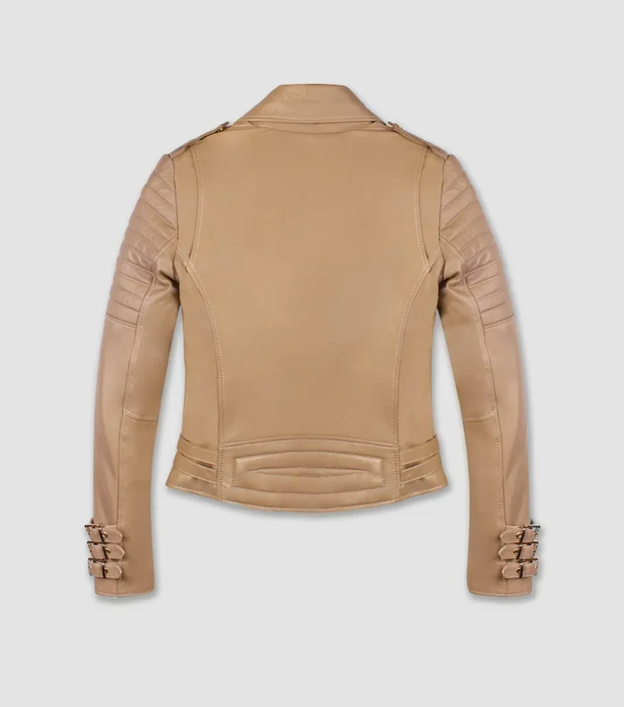 Luxury Leather Jacket Limited Edition Women - Desert