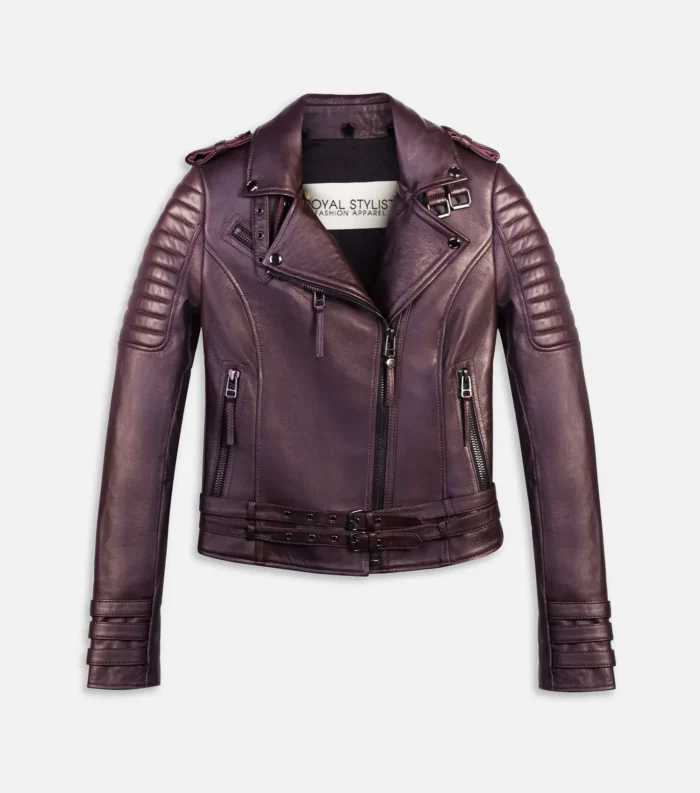 Luxury Leather Jacket Limited Edition Women - Bordo