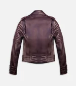 Luxury Leather Jacket Limited Edition Women - Bordo