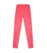 Leather Leggings For Women - Pink