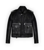 Women Leather Jacket Limited Edition Navigator - Black