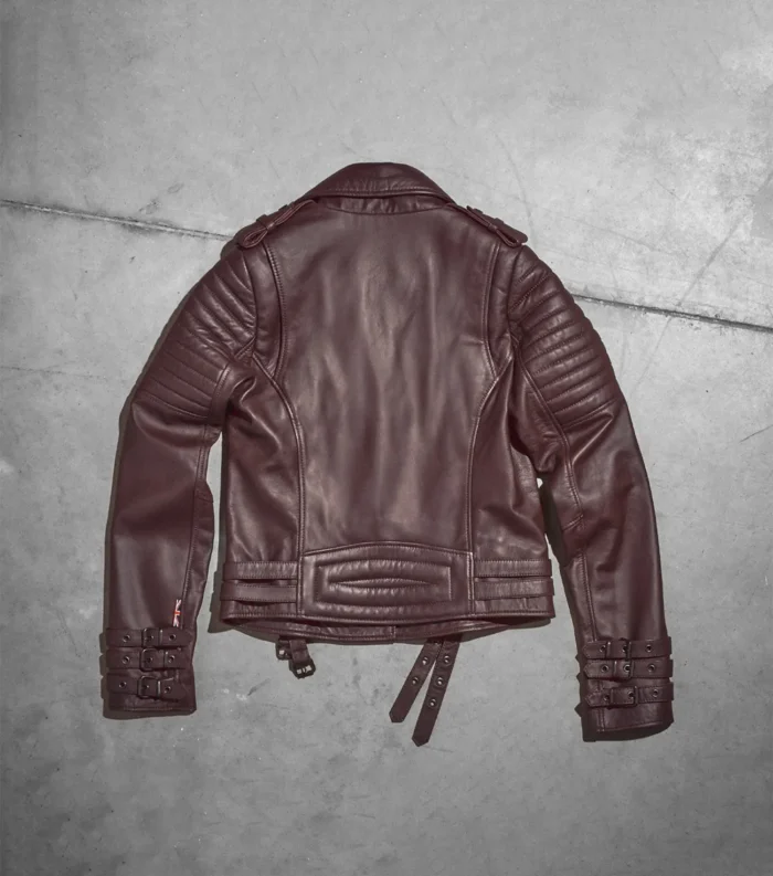 Luxury Leather Jacket Limited Edition Women - Bordo