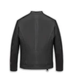 Men Biker Leather Jacket Redefined - Black