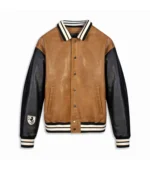 Varsity Jacket Nomad Men Leather Letterman Jacket