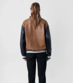 Varsity Jacket Nomad Women Leather Letterman Jacket