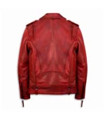 Men Leather Jacket Limited Edition Voyager - Red