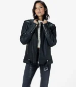 Women Leather Jacket Limited Edition Voyager - Black