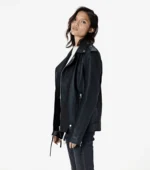 Women Leather Jacket Limited Edition Voyager - Black