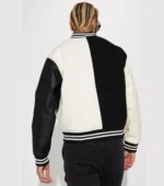 Men Varsity Jacket Black Combo Letterman Jacket