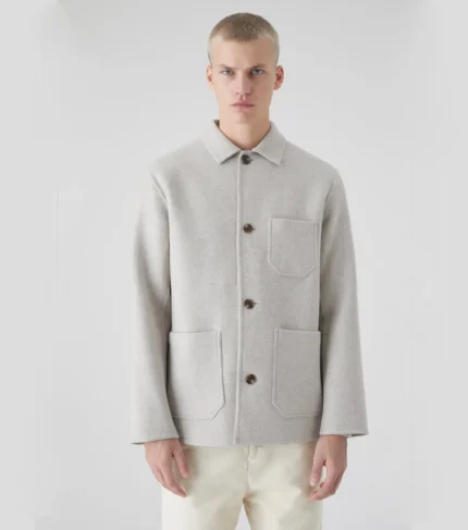 Italian Wool Worker Jacket Casual Blazer Men