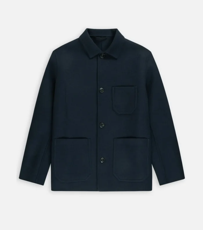 Wool Work Blazer Casual Blazer Men - Navy