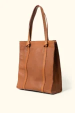 Leather Tote Bag Chelsea Women Shopping Totes - Brown