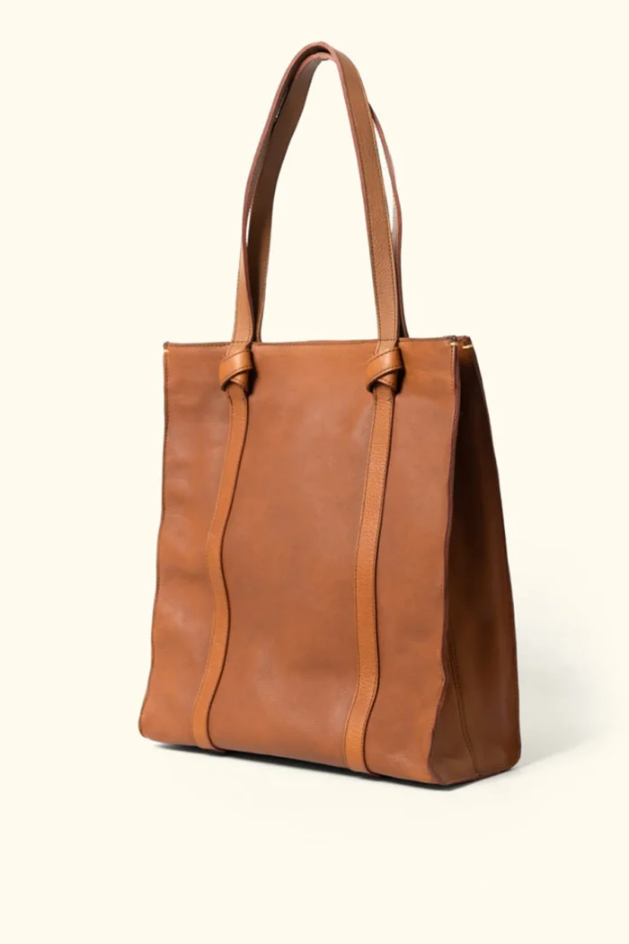 Leather Tote Bag Chelsea Women Shopping Totes - Brown
