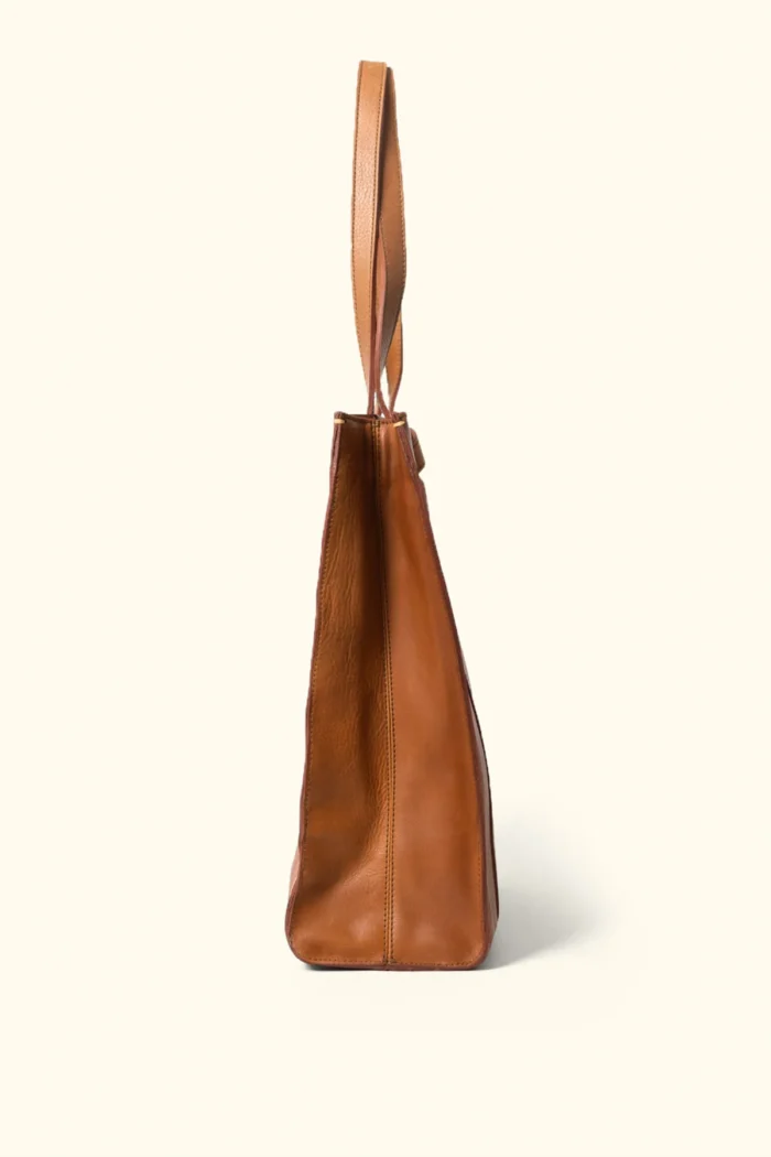 Leather Tote Bag Chelsea Women Shopping Totes - Brown