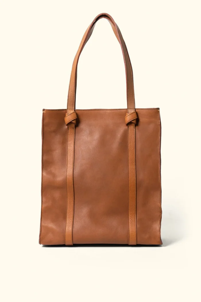 Leather Tote Bag Chelsea Women Shopping Totes - Brown