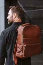 Leather Backpack Roosevelt Limited Edition Bag - Brown