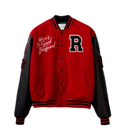 Varsity Jacket Special Edition Wool Blend Leather Jacket