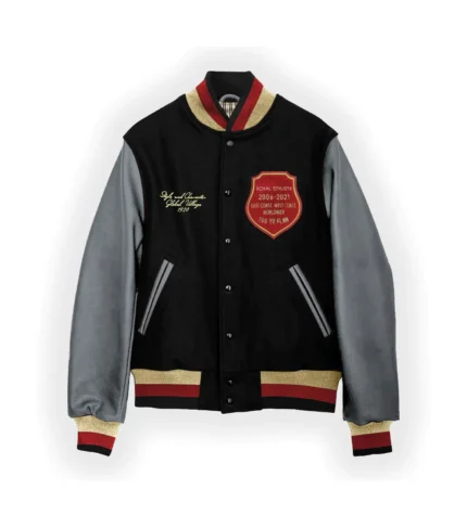 Men Varsity Jacket Jean Grey Letterman Jacket - Black