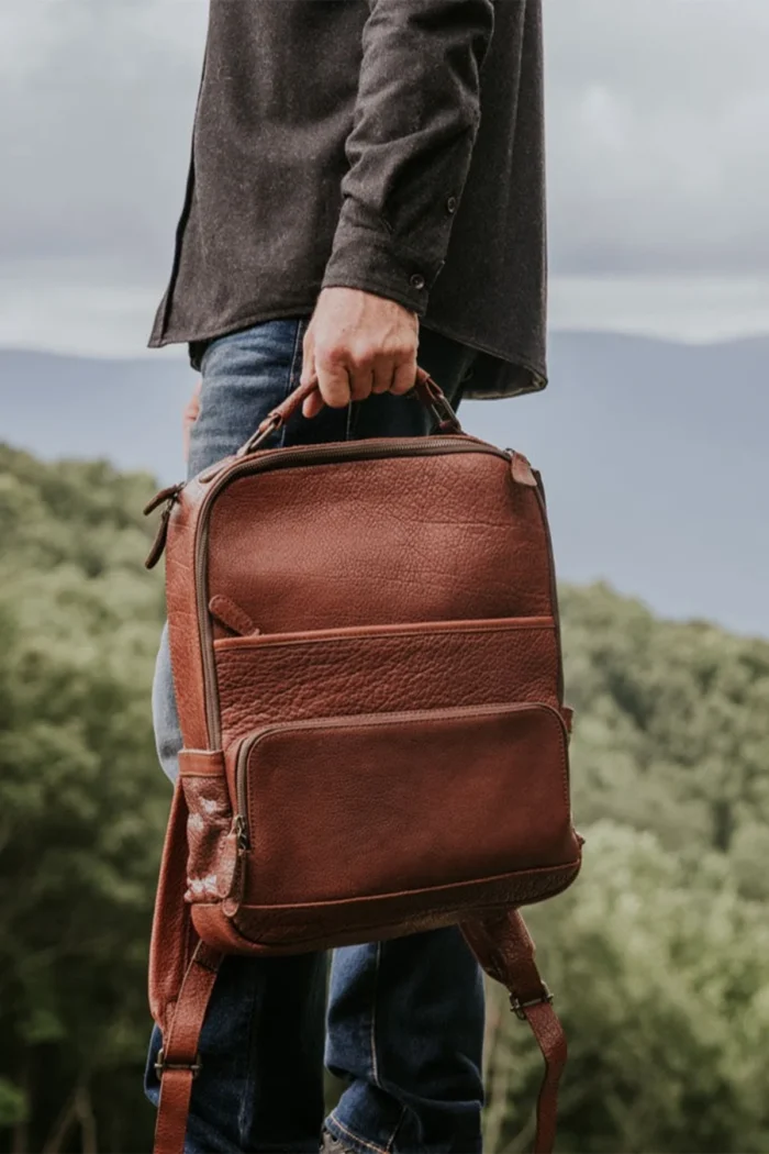 Leather Backpack Roosevelt Limited Edition Bag - Brown