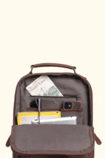 Leather Backpack Roosevelt Limited Edition Bag - Brown